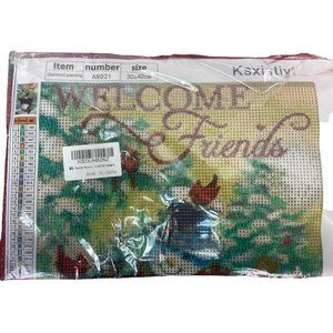 Welcome Friends Snowman Diamond Art Painting 30 x‎ 40